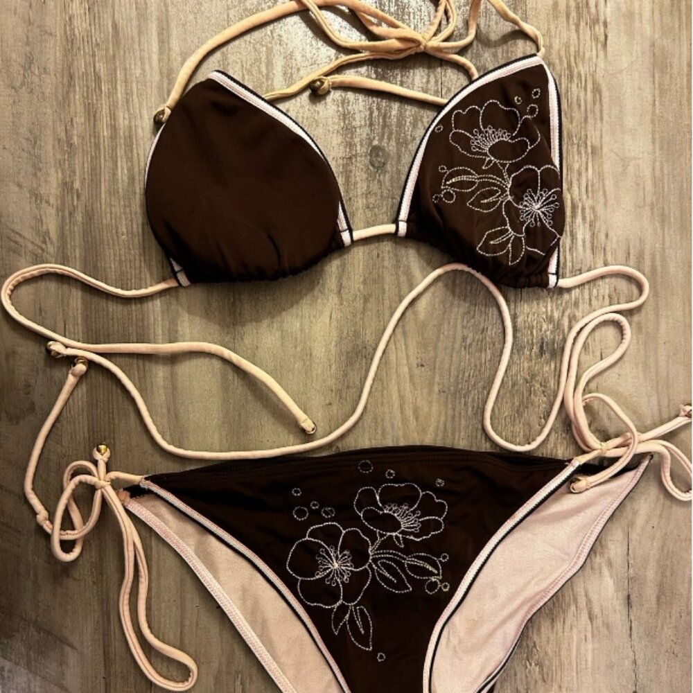 y2k bikini set size
